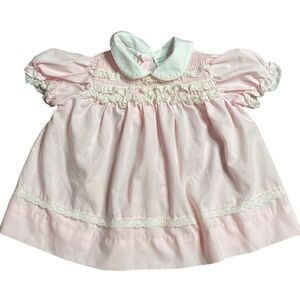 TODDLE TIME Vintage JC Penney Pink Baby Dress